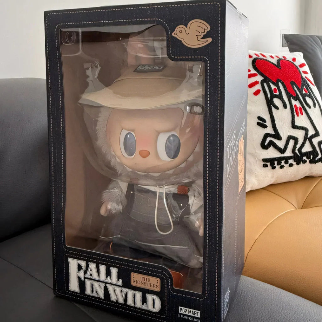 Labubu Fall in wild plush doll with key chain