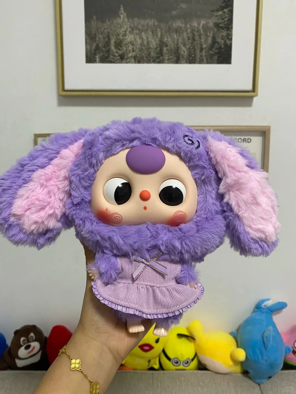 Baby three big head baby zipper bag plush blind box