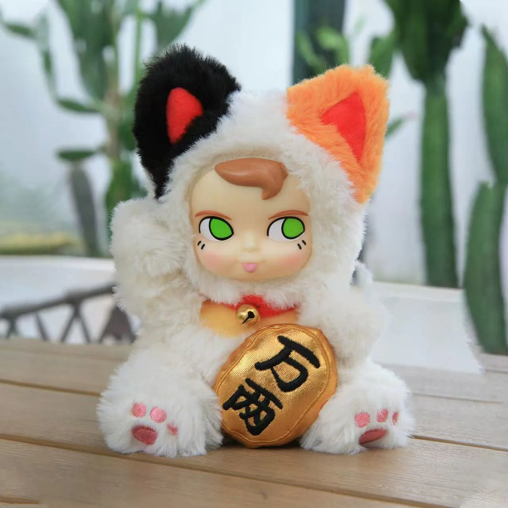 SAMSAM Wealth Cat Enamel Face Plush pendant Blind Box-Fortune Cat