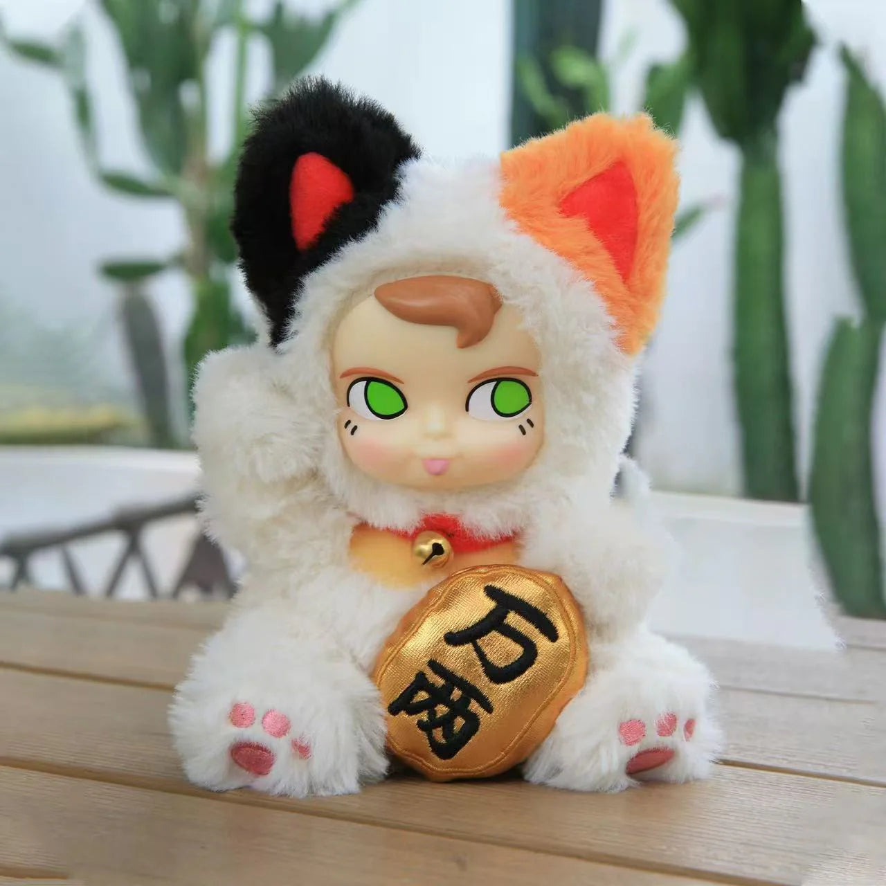 SAMSAM Wealth Cat Enamel Face Plush pendant Blind Box-Fortune Cat