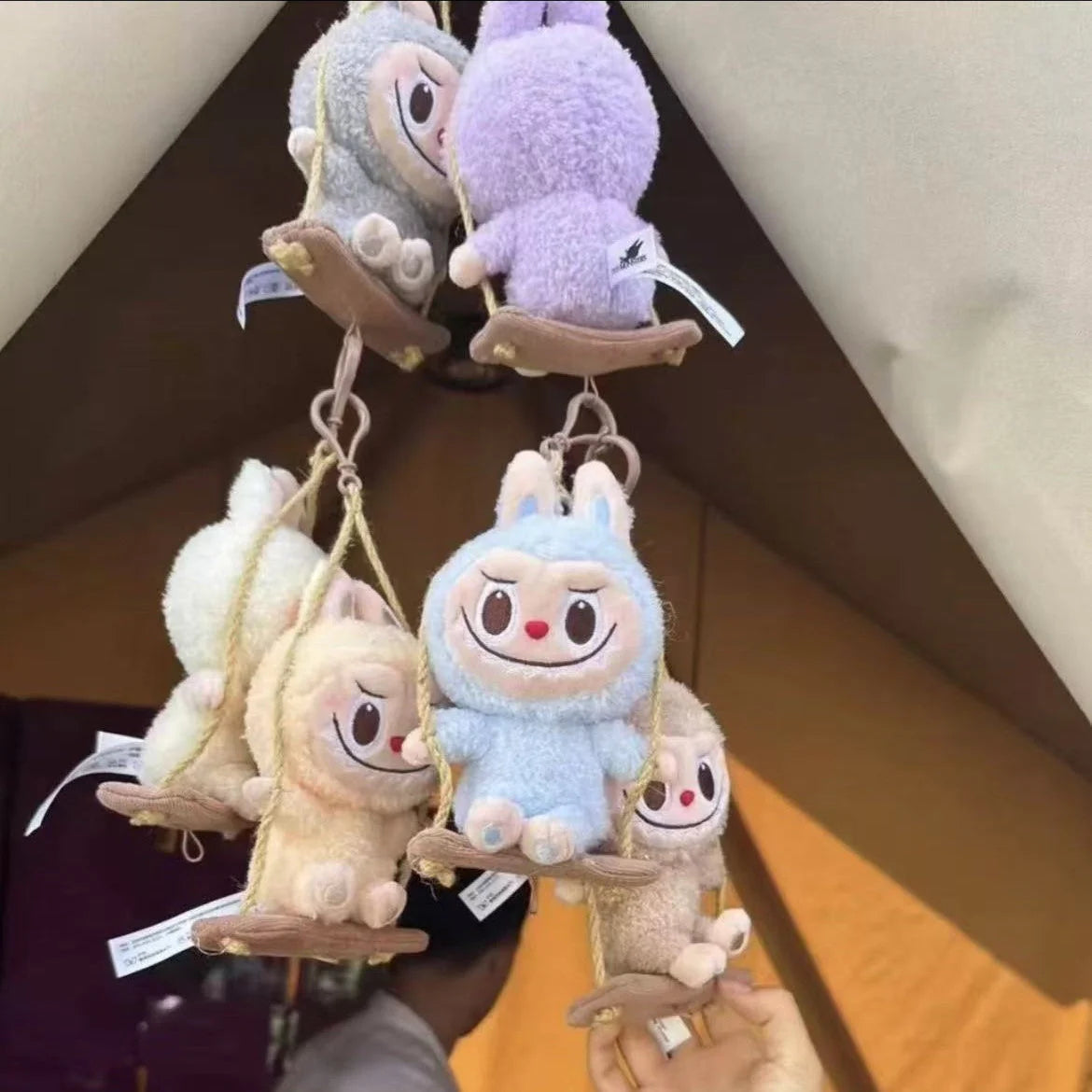 LABUBU Timber Workshop Series-Playing on the Swing Plush Pendant Blind Box